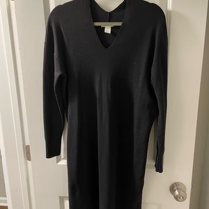 Black H&M basics sweater dress